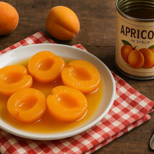 canned apricots